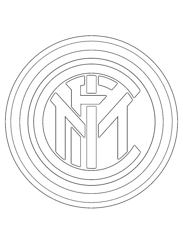 inter milan logo coloring pages