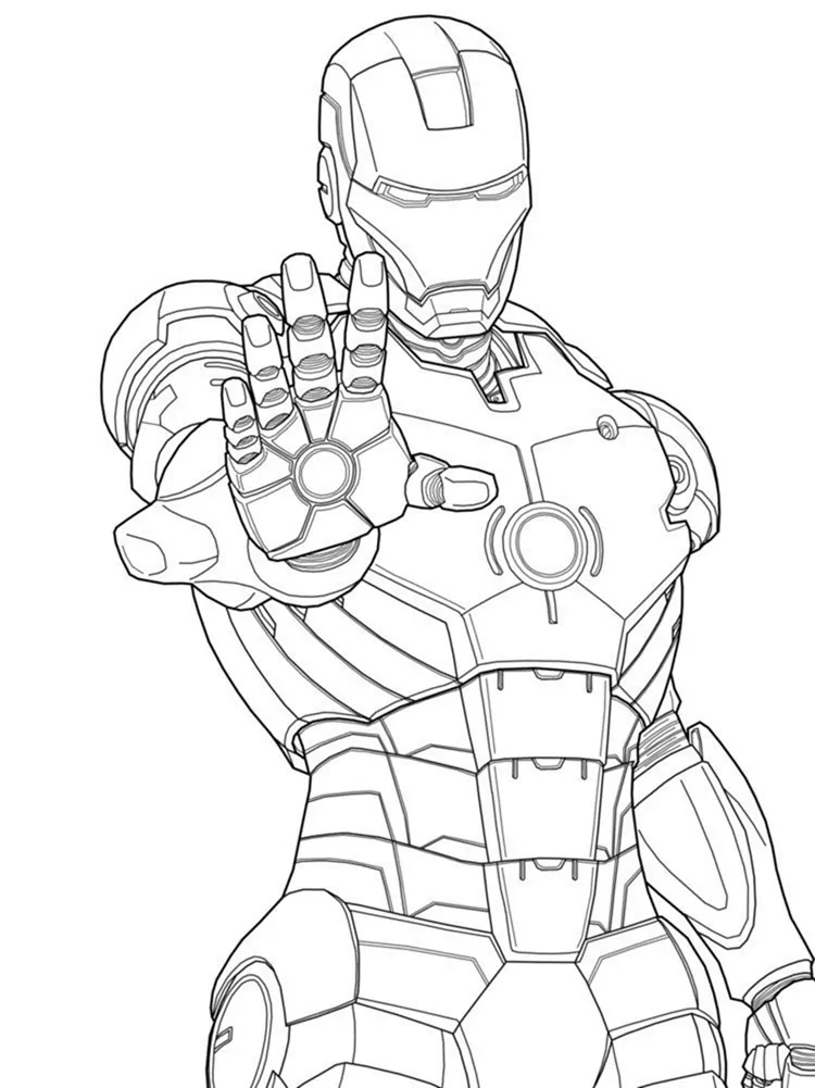 iron man coloring pages