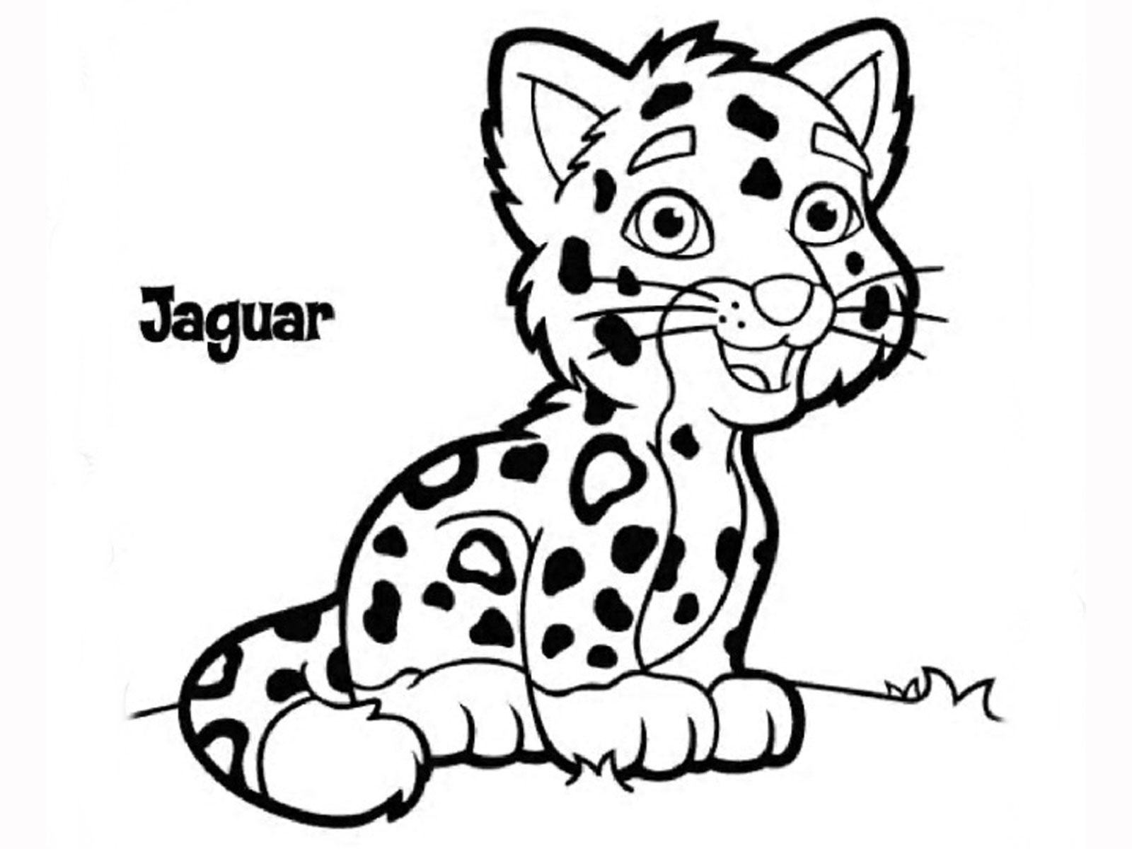 baby jaguar coloring pages