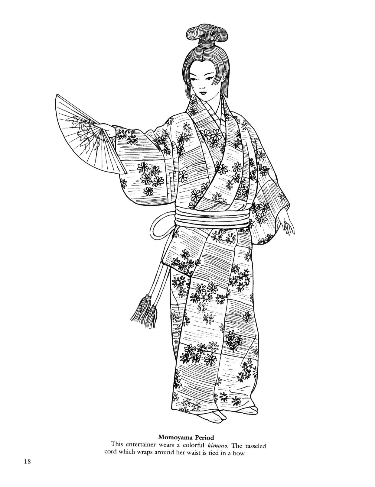 japanese princess coloring pages