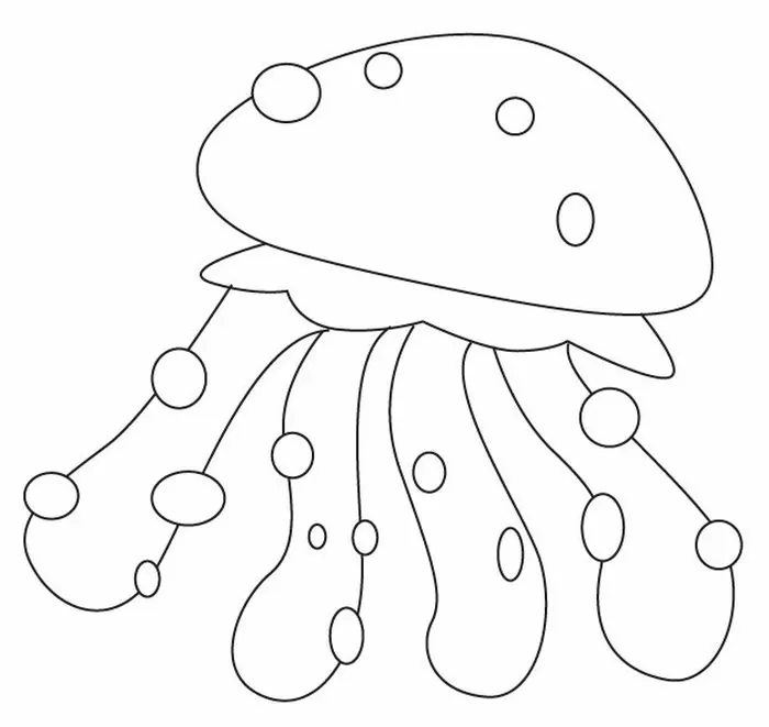 cute jellyfish coloring pages