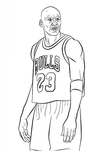 michael jordan coloring pages free