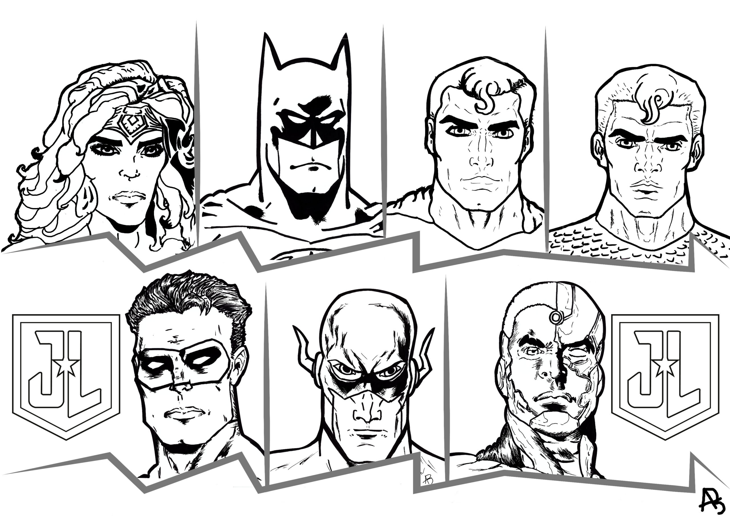 justice league coloring pages online