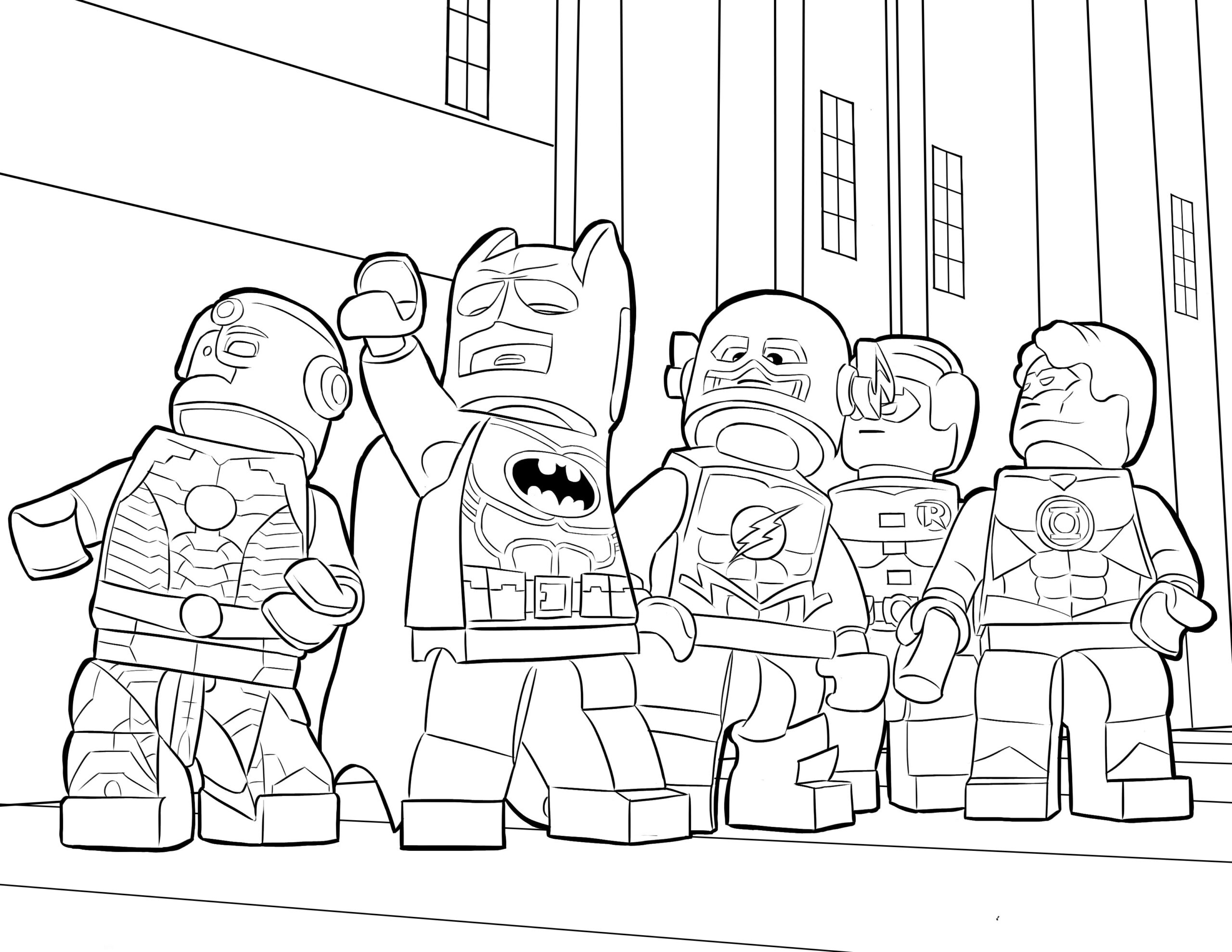 lego justice league coloring pages