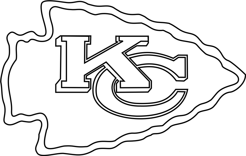 kansas city chiefs logo coloring page