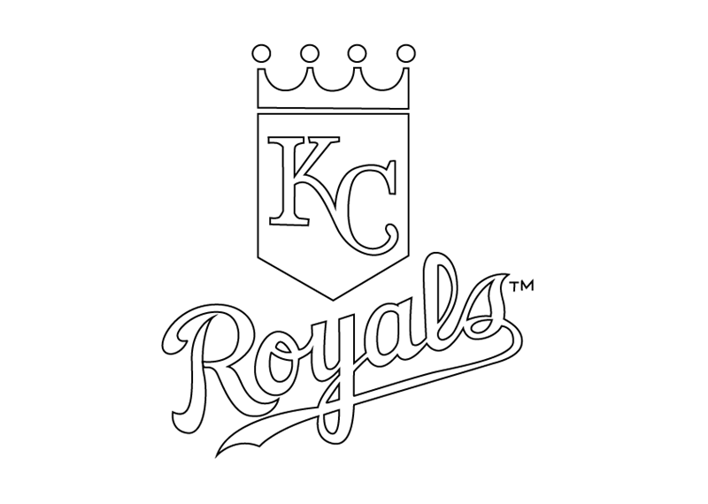 kansas city royals logo coloring pages