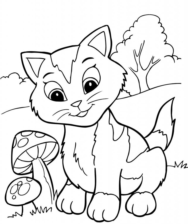 kittens coloring sheet