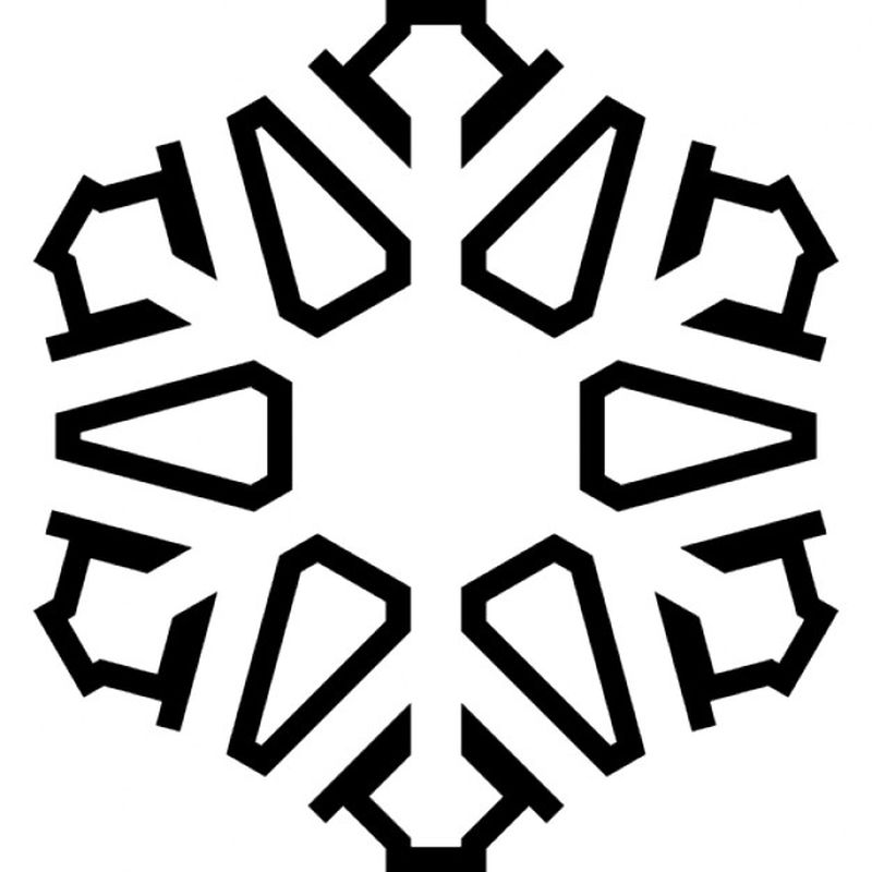 large snowflake coloring page