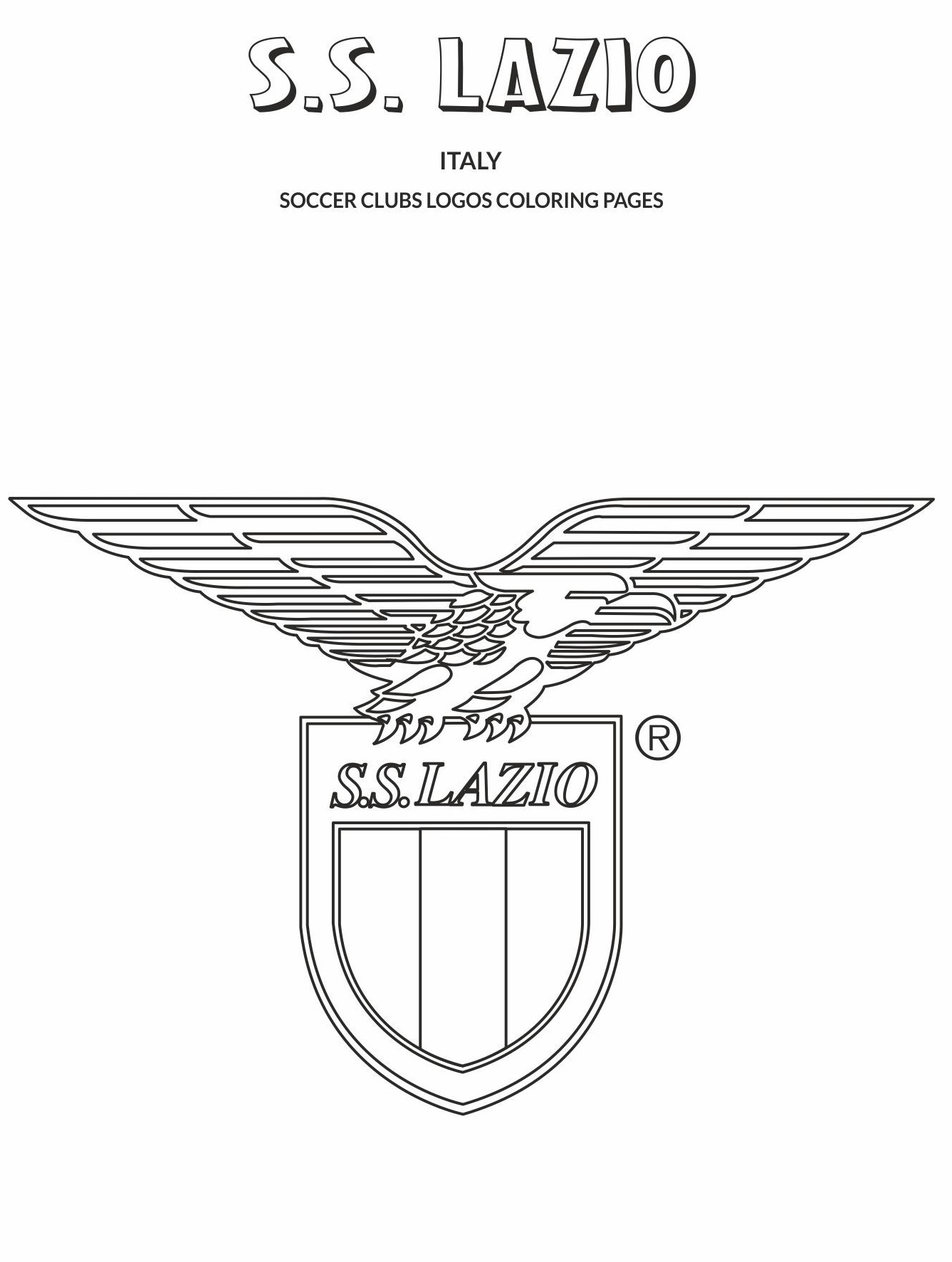 lazio coloring pages