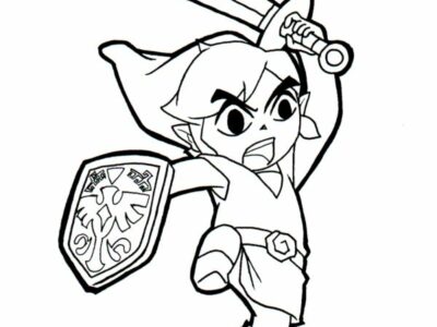 legend of zelda breath of the wild coloring pages