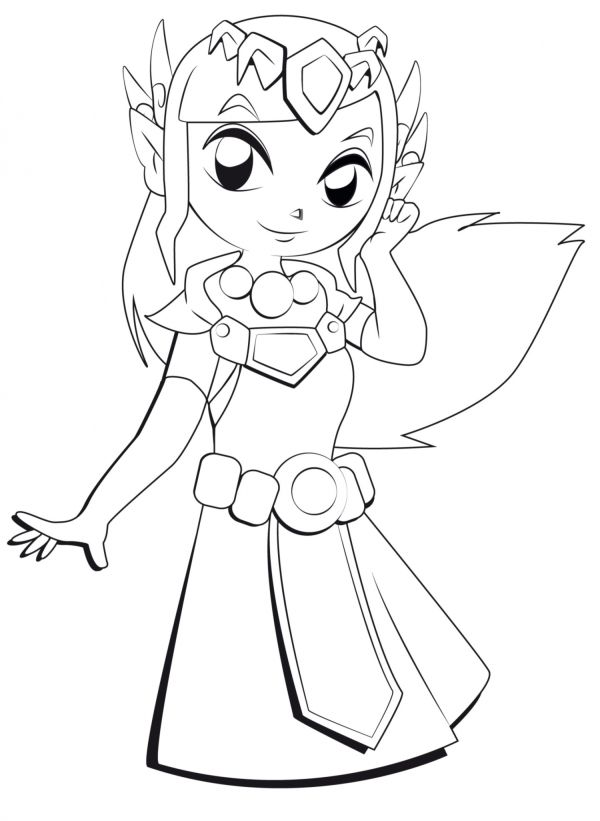 legends of zelda coloring pages