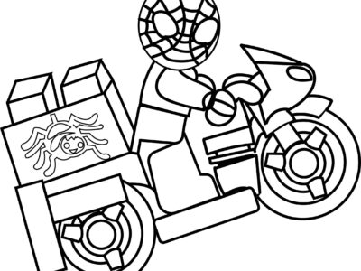 lego spiderman coloring pages