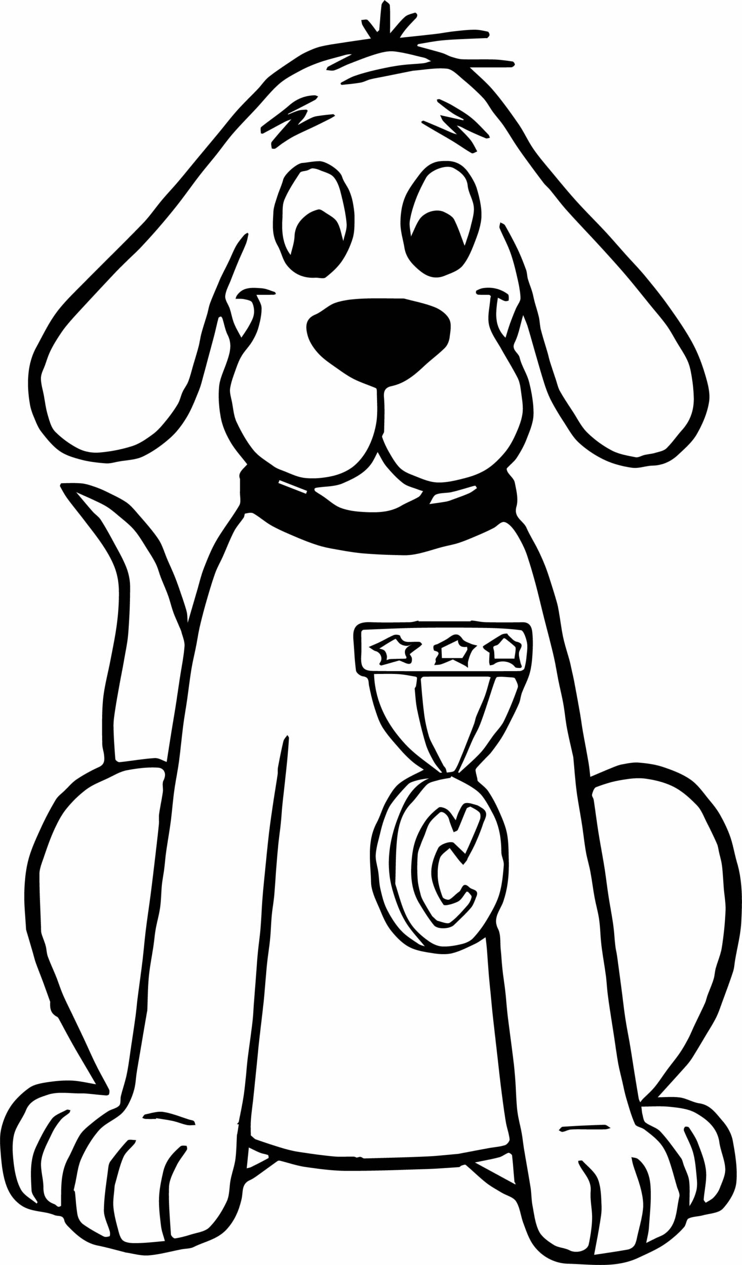 clifford coloring pages