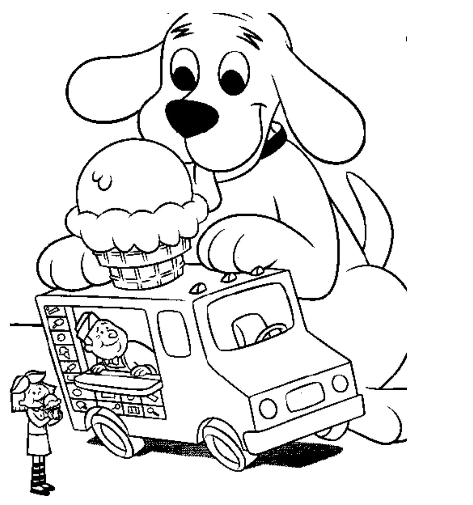 clifford puppy days coloring pages