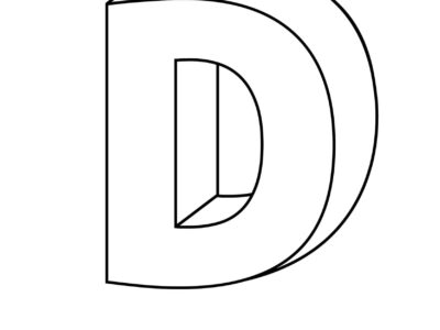 letter d coloring pages