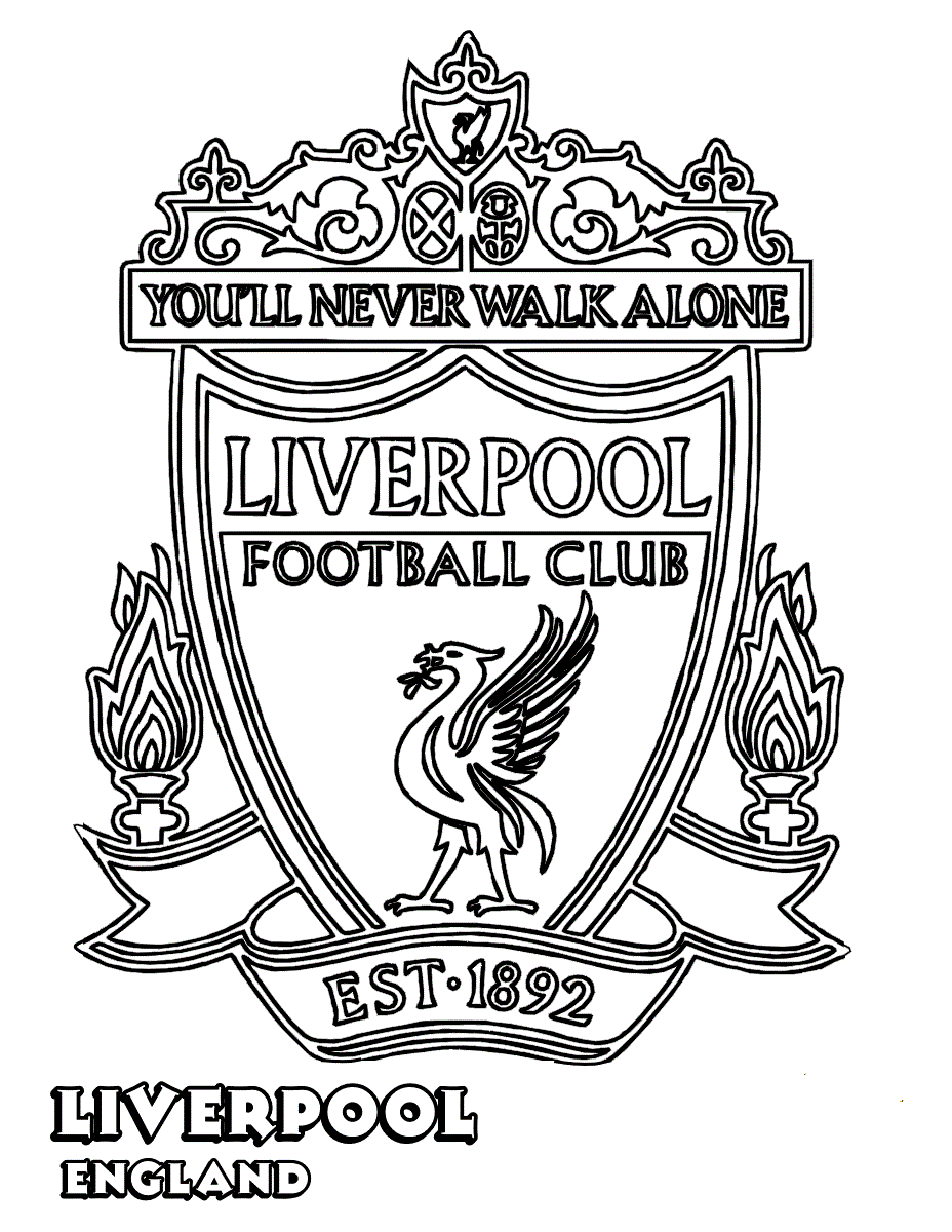 liverpool fc coloring pages