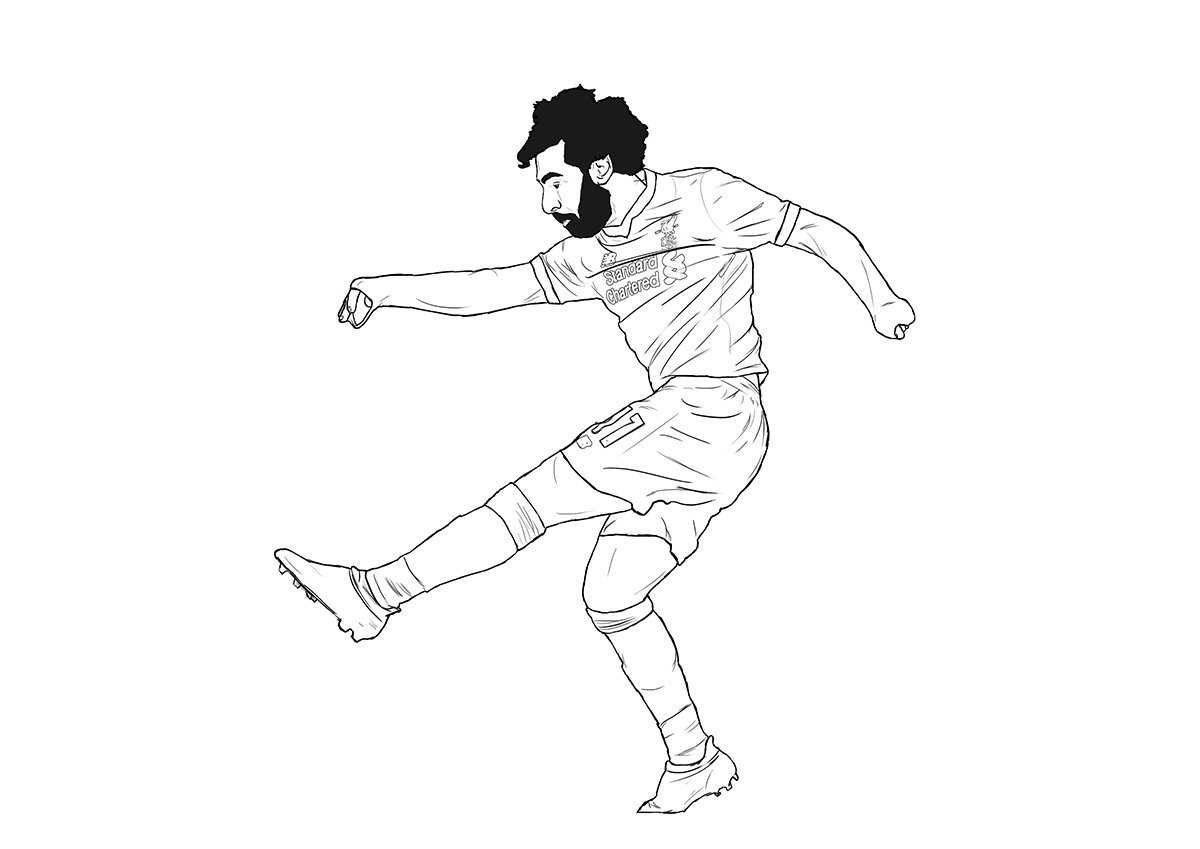 liverpool football player coloring pages