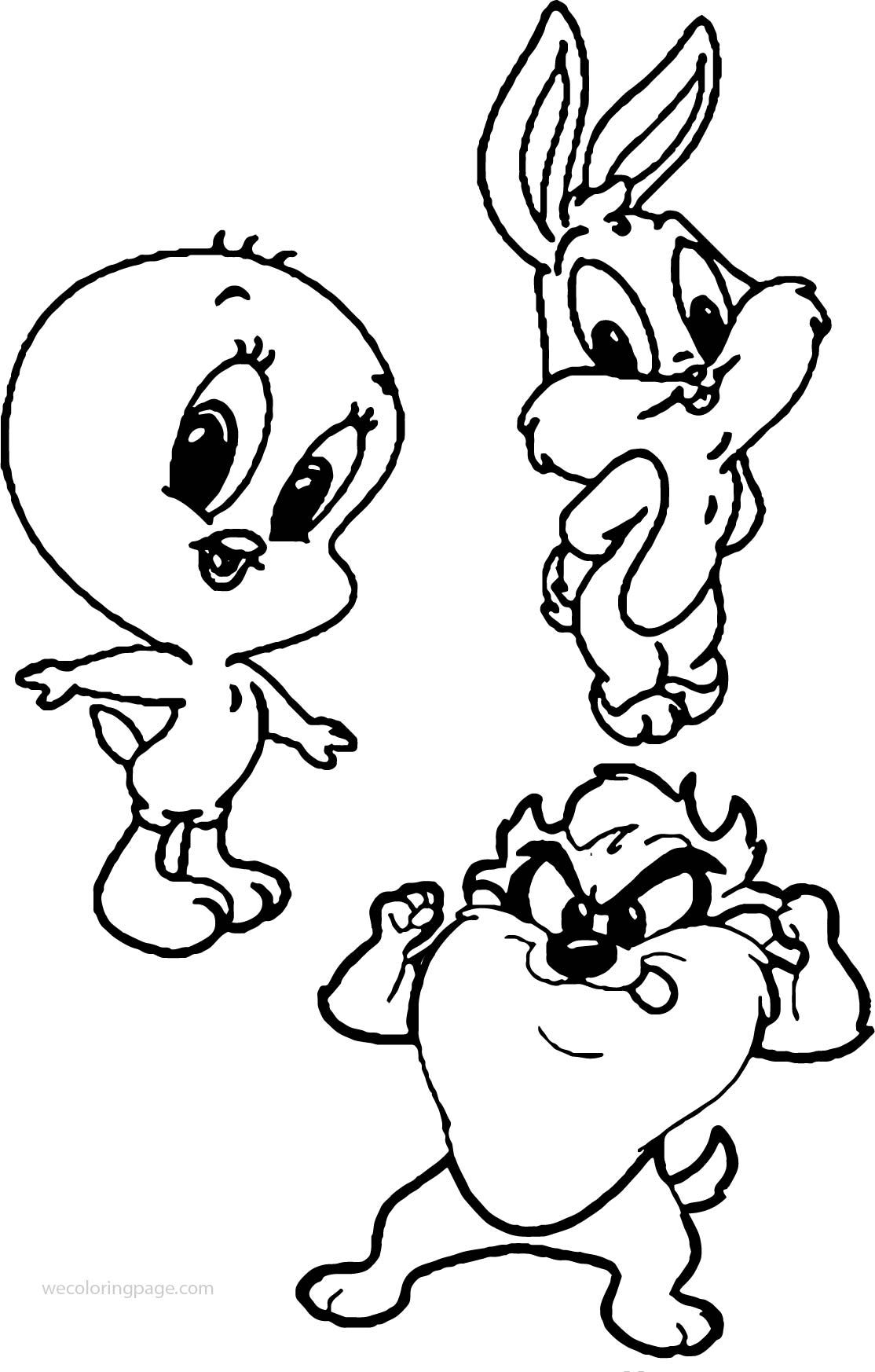 baby looney tunes coloring pages to print