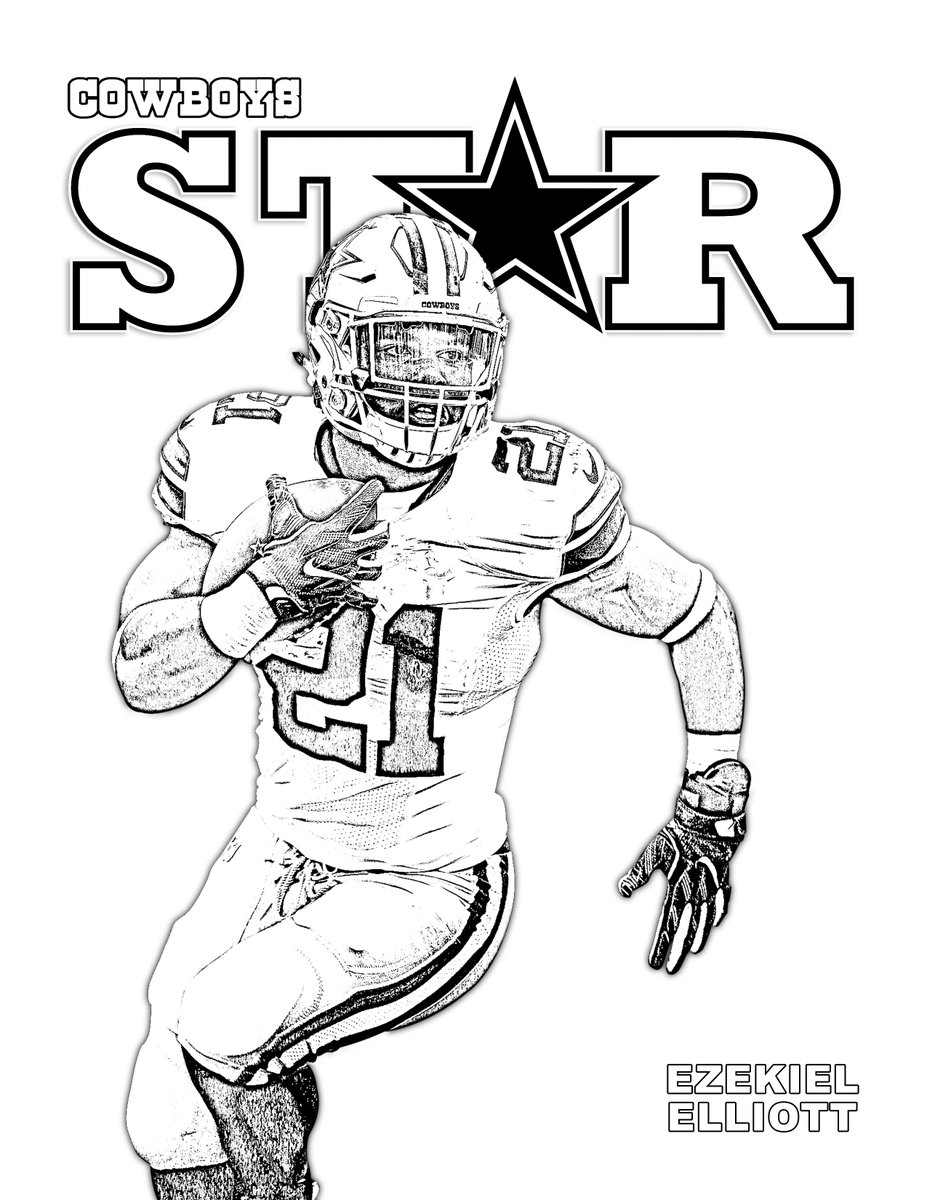 coloring pages dallas cowboys star