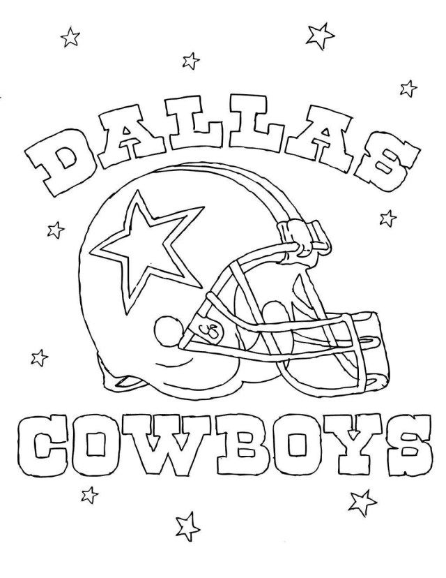 dallas cowboys logo coloring pages