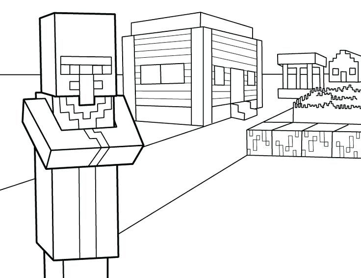 minecraft coloring pages herobrine