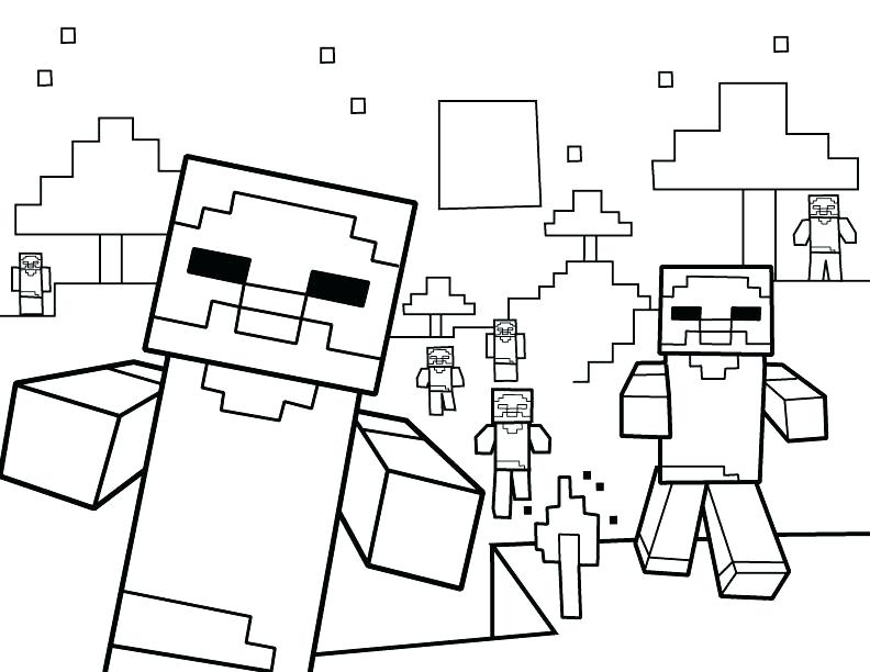 minecraft coloring pages pdf