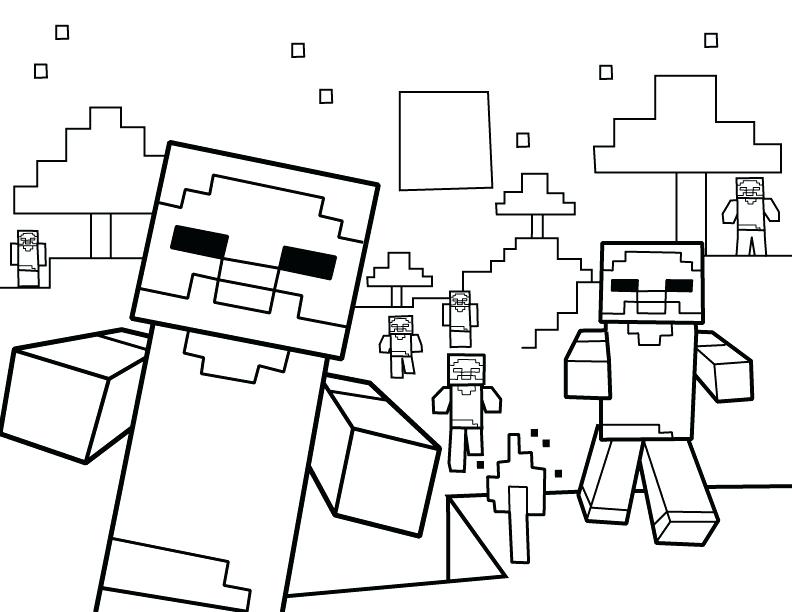 minecraft skins coloring pages