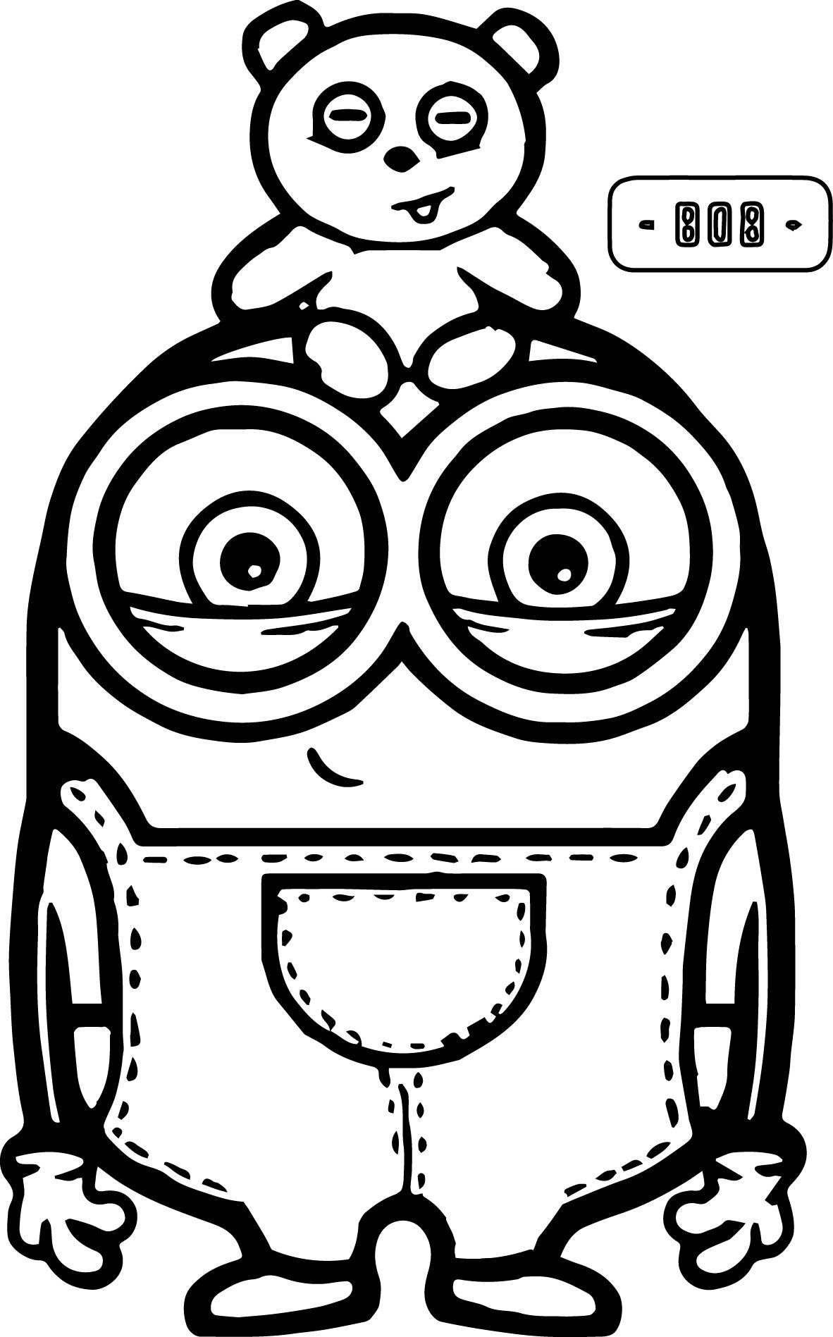 minion coloring pages bob