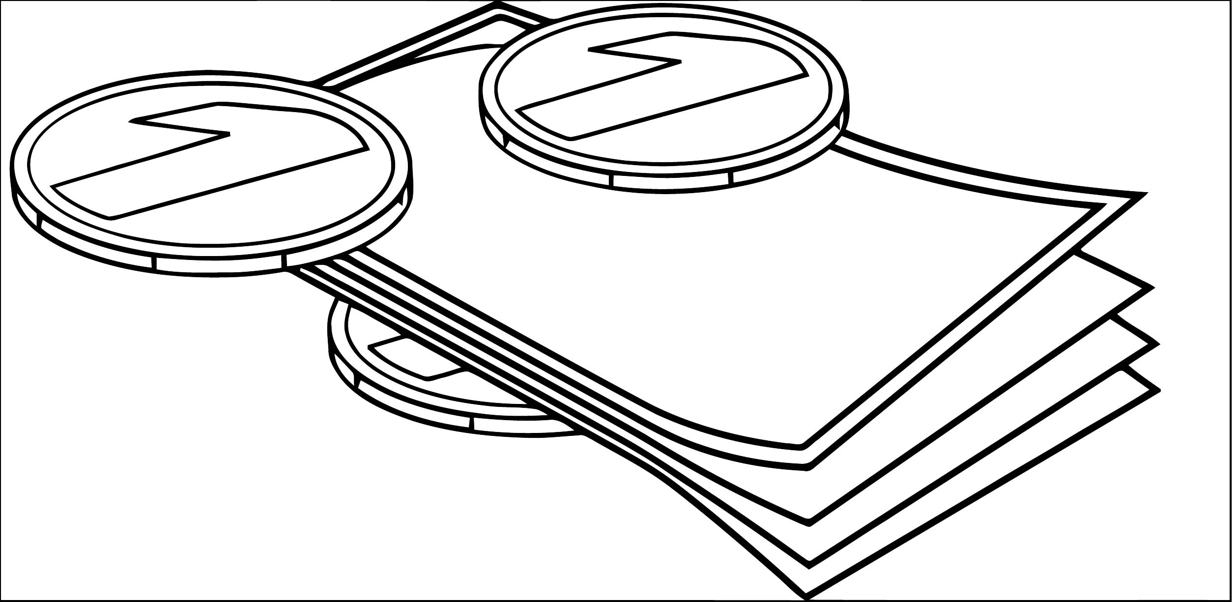 coloring pages of money