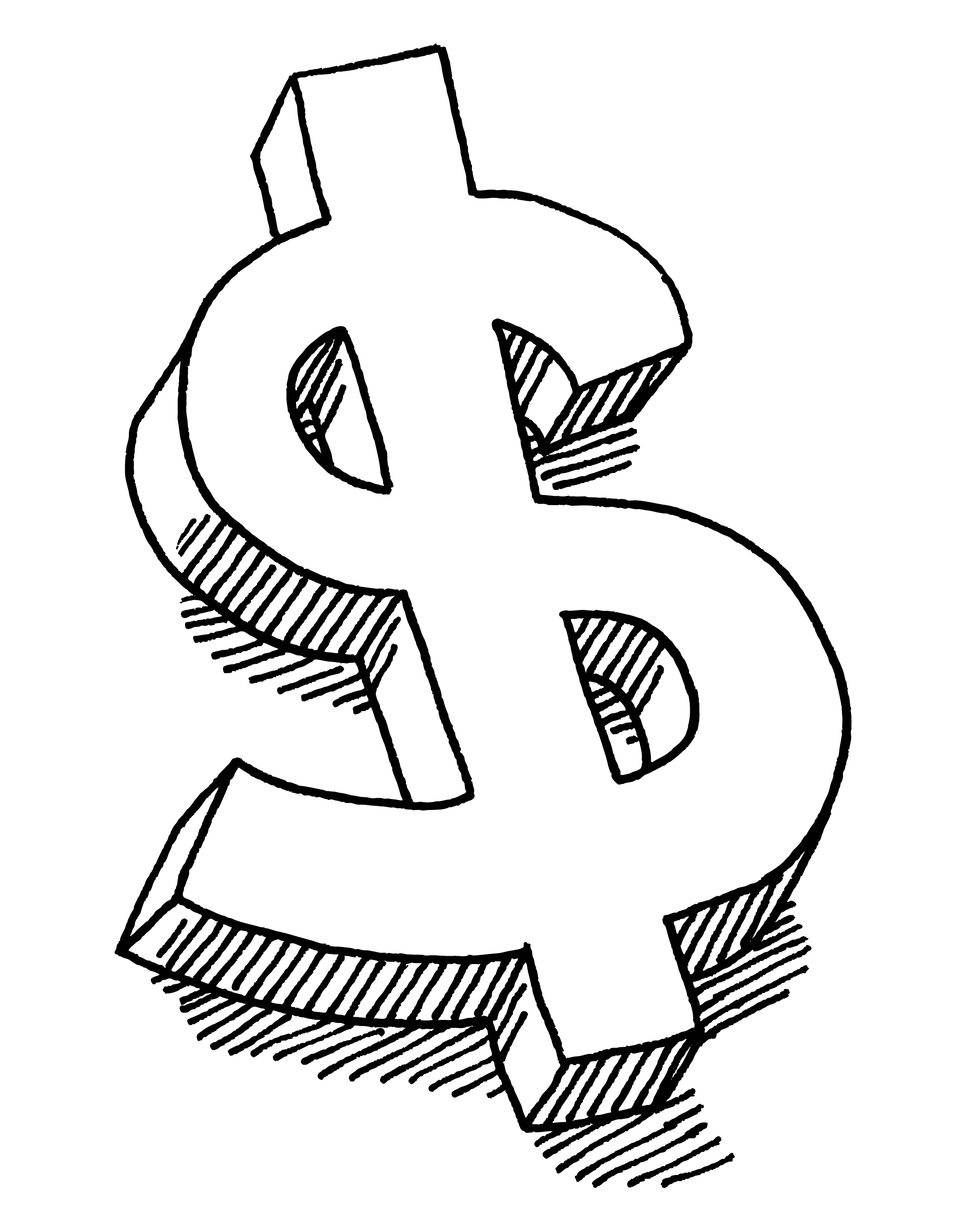 money coloring pages