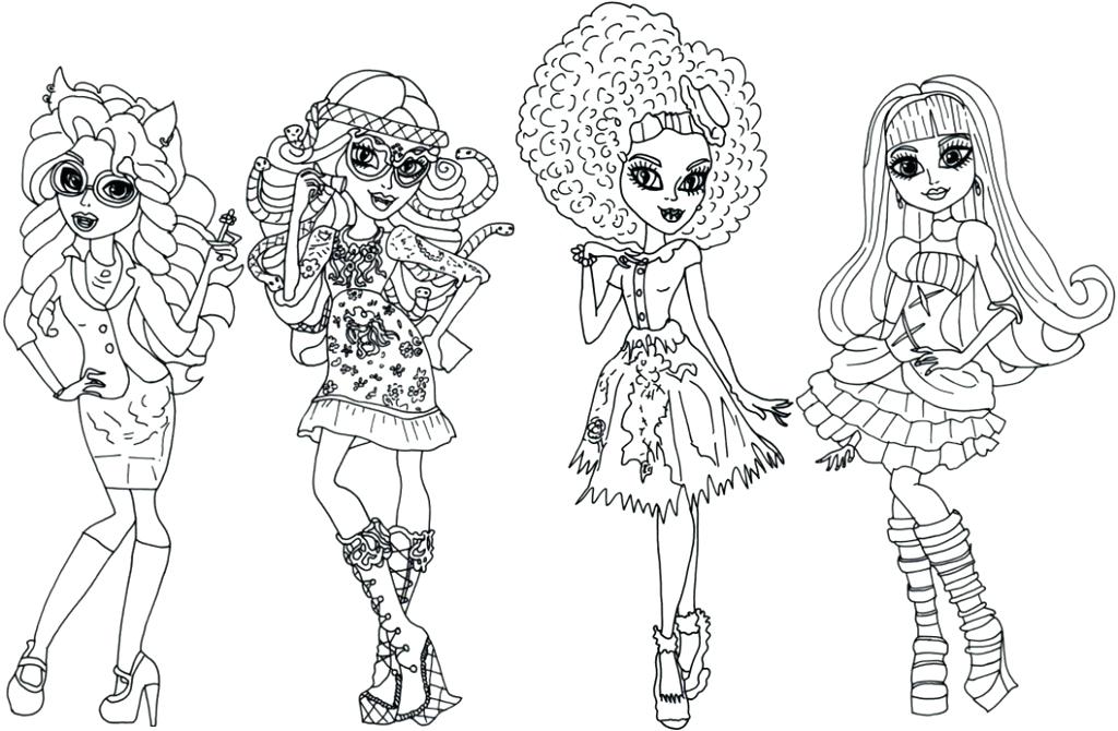 monster high printable coloring pages