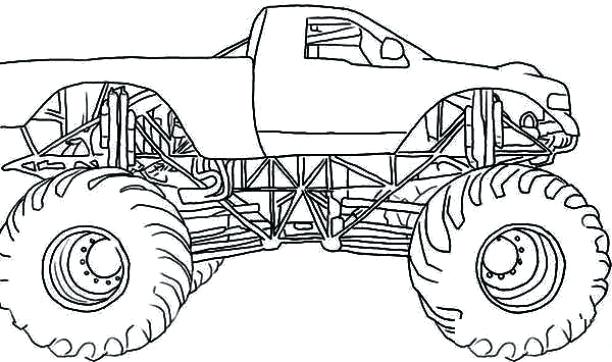 monster truck coloring pages free