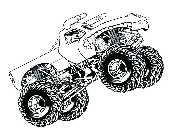 monster truck coloring pages