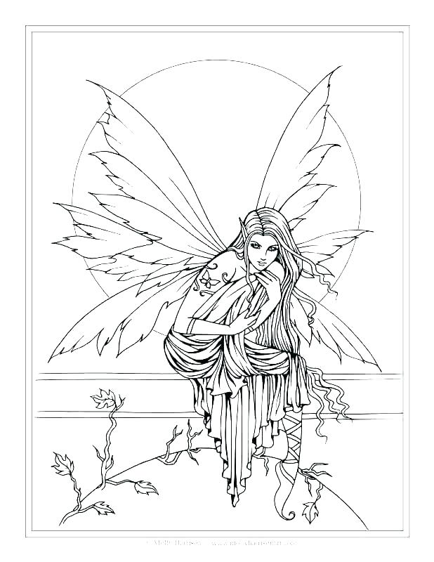 moon fairy coloring pages