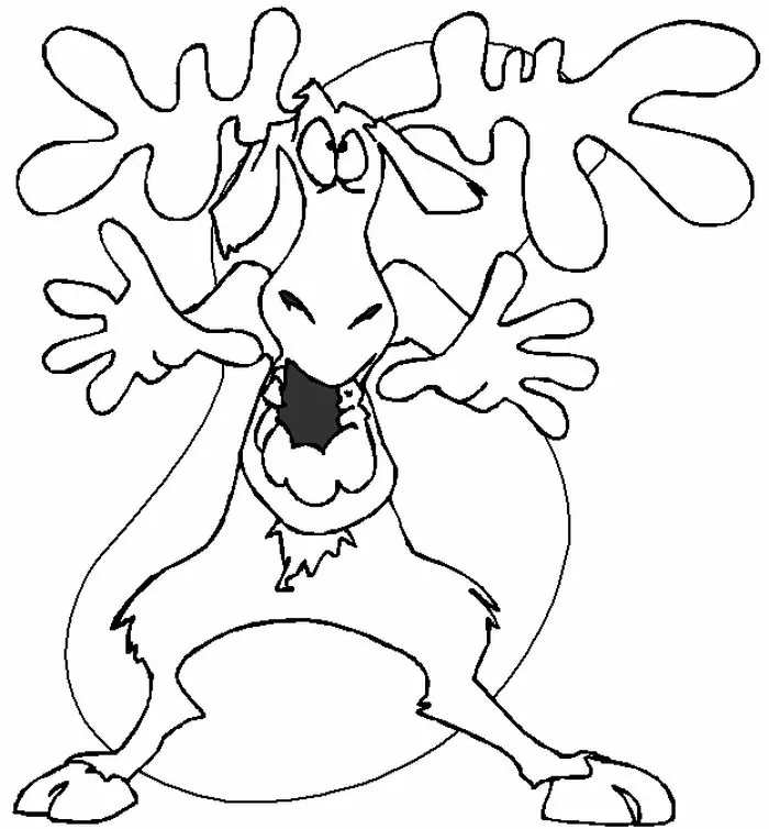 free printable coloring pages moose