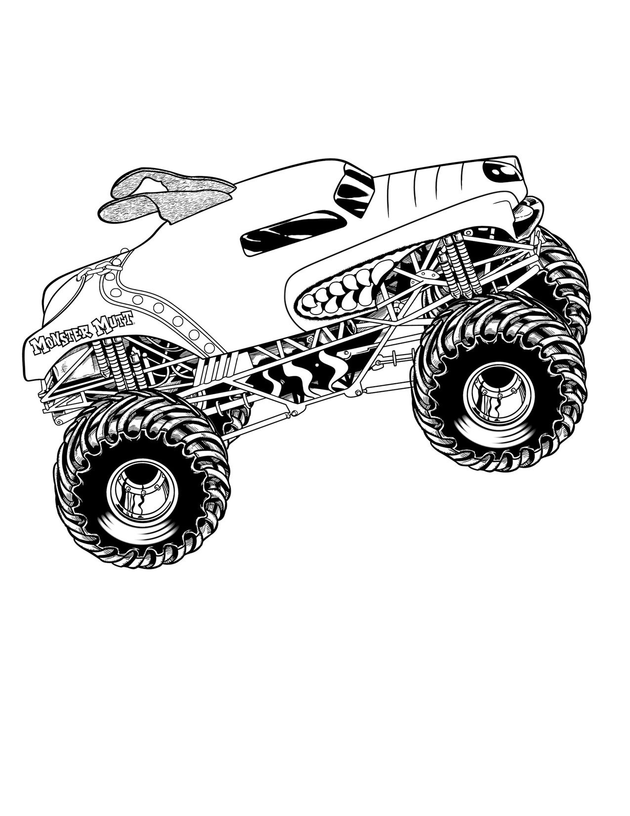 monster jam coloring pages