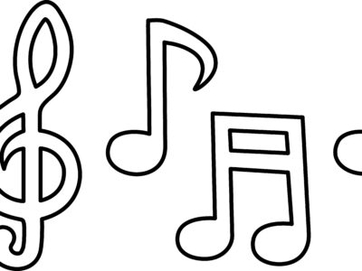 music notes coloring pages