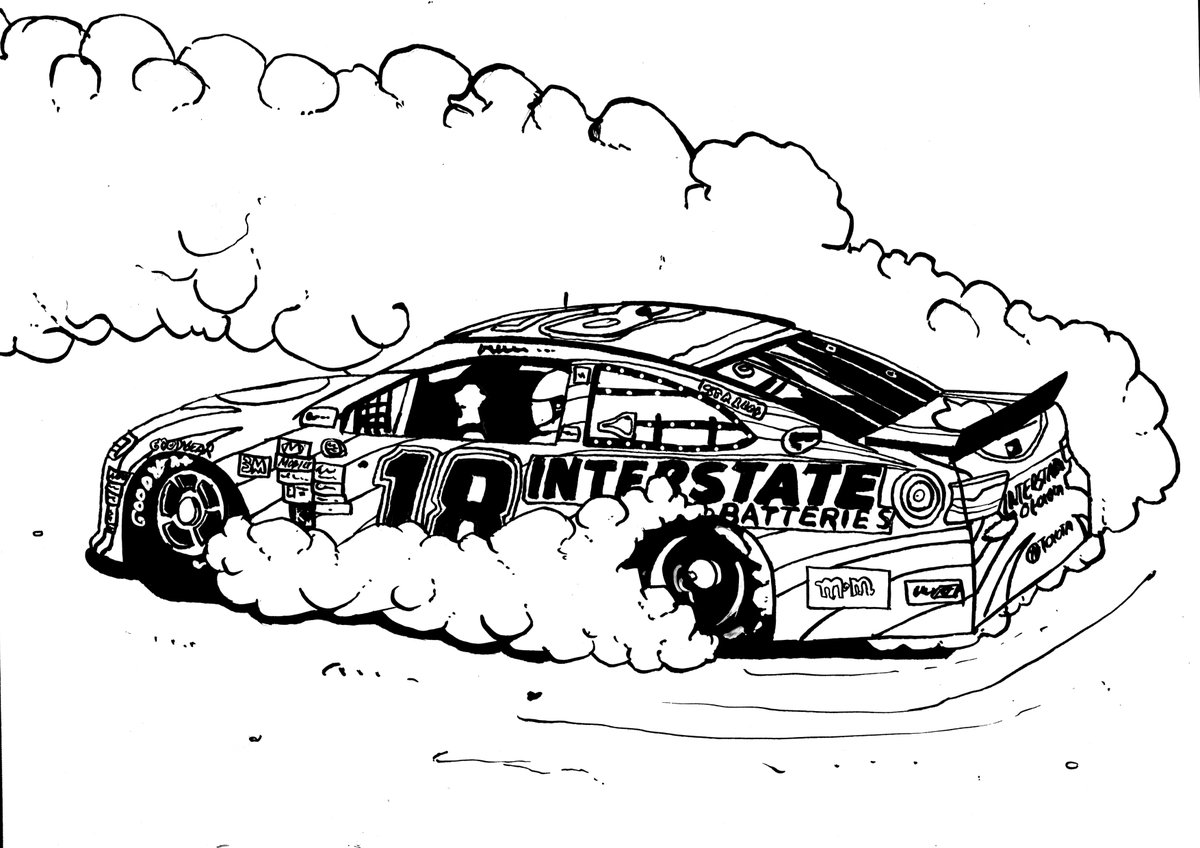 nascar coloring pages free printable