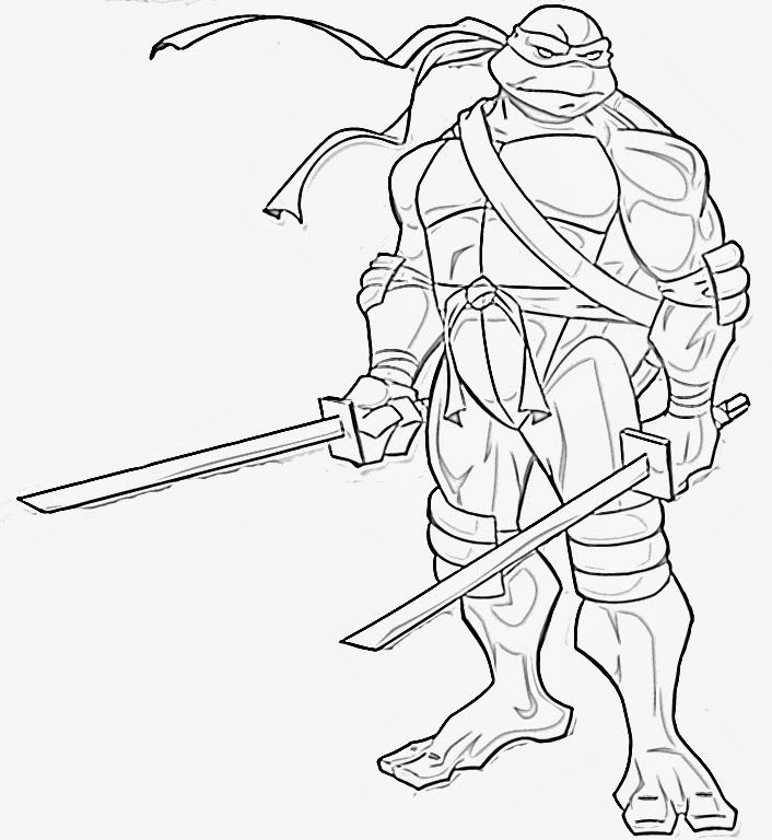 ninja turtles coloring pages leonardo