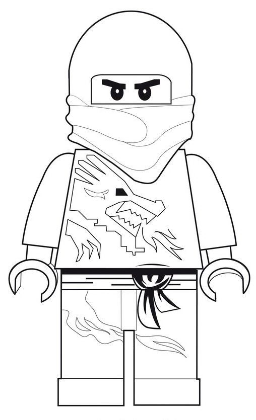 ninjago coloring pages zane