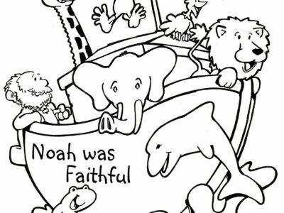 noahs ark free coloring pages