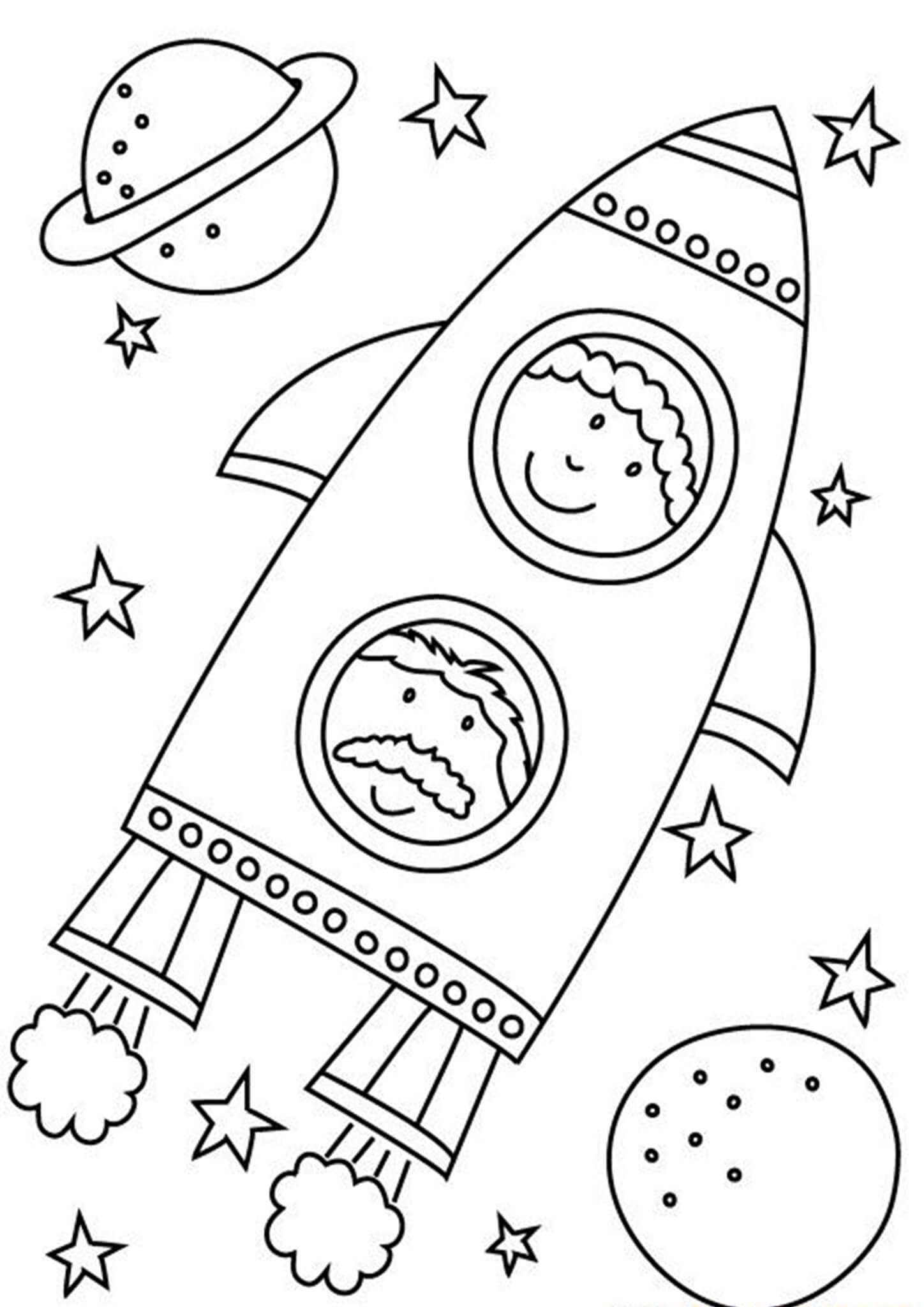 outer space coloring pages for kids