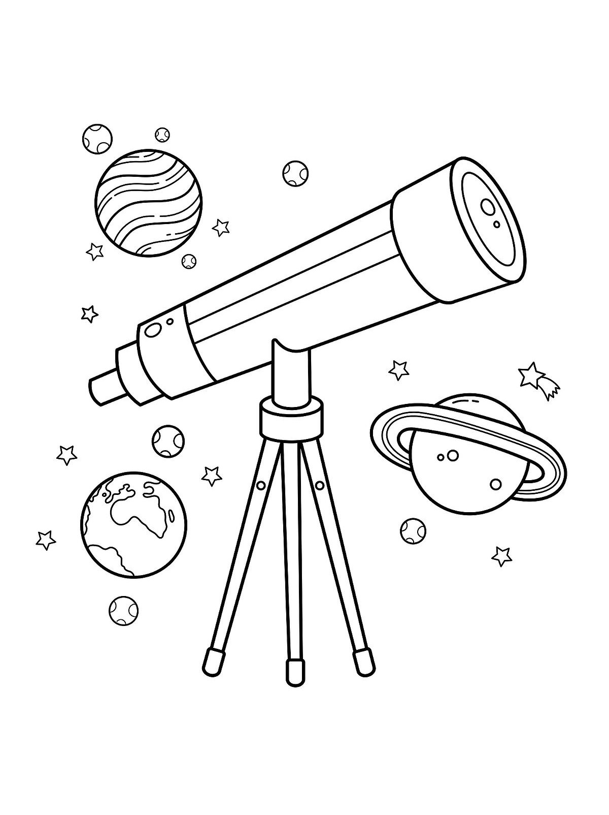 outer space coloring pages for preschoolers