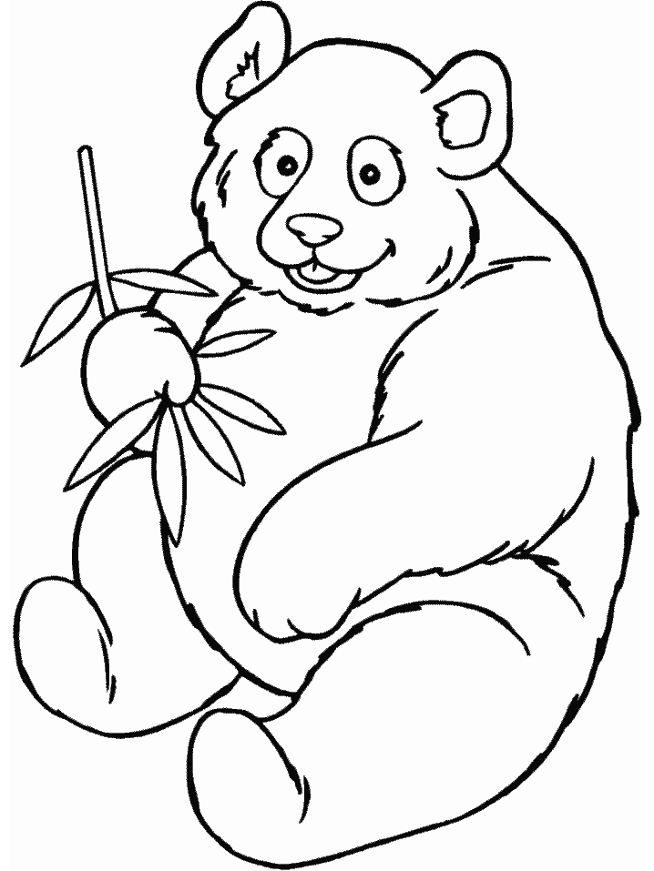 panda bear coloring pages