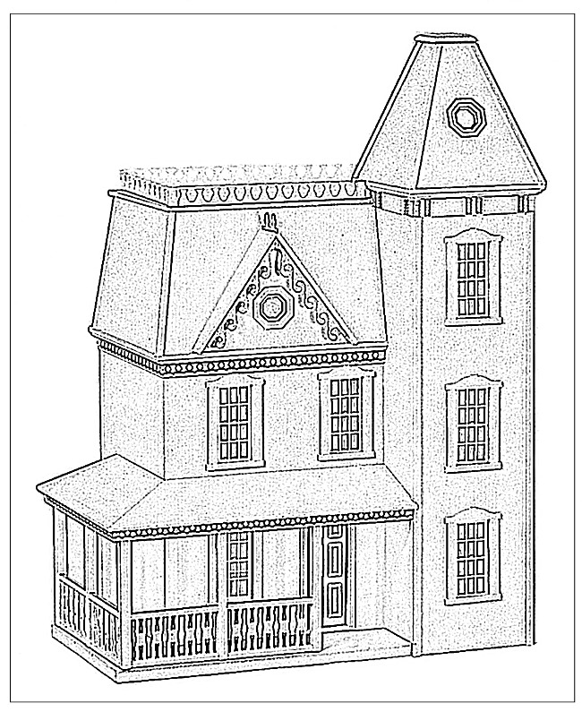 parts of the house coloring pages