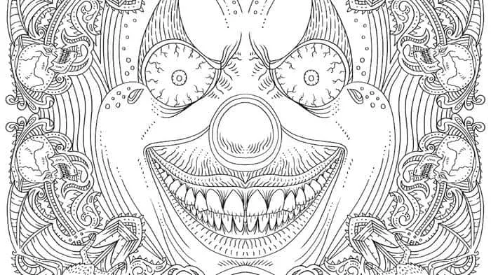 hard coloring pages of pennywise