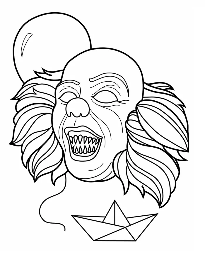 pennywise coloring pages