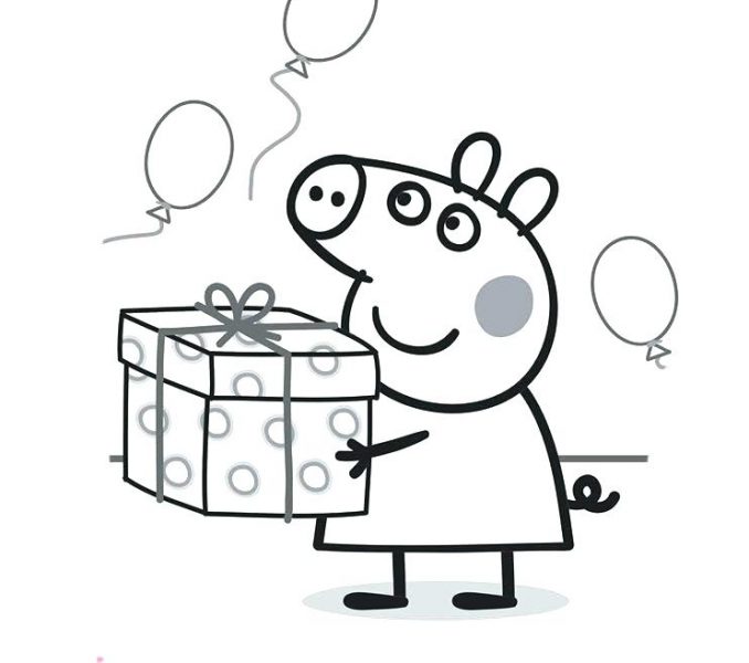 peppa pig coloring pages free printable