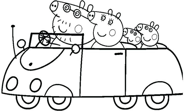 peppa pig printable coloring pages