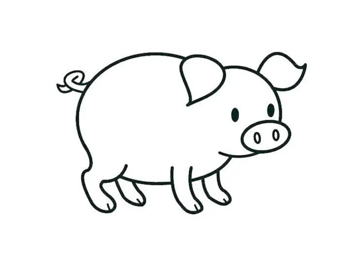 cute pig coloring pages